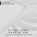 Lotus Attitude Brooklyn - QS Fitted Bedsheet Set-5pcs - LTA-BS-BROOKLYN-BR05W