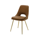 Sinnara Chair - SY-53007 - Gold Steel - SL Brown