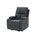 Darleen Sofa Recliner - Dark Grey Fabric/1RE