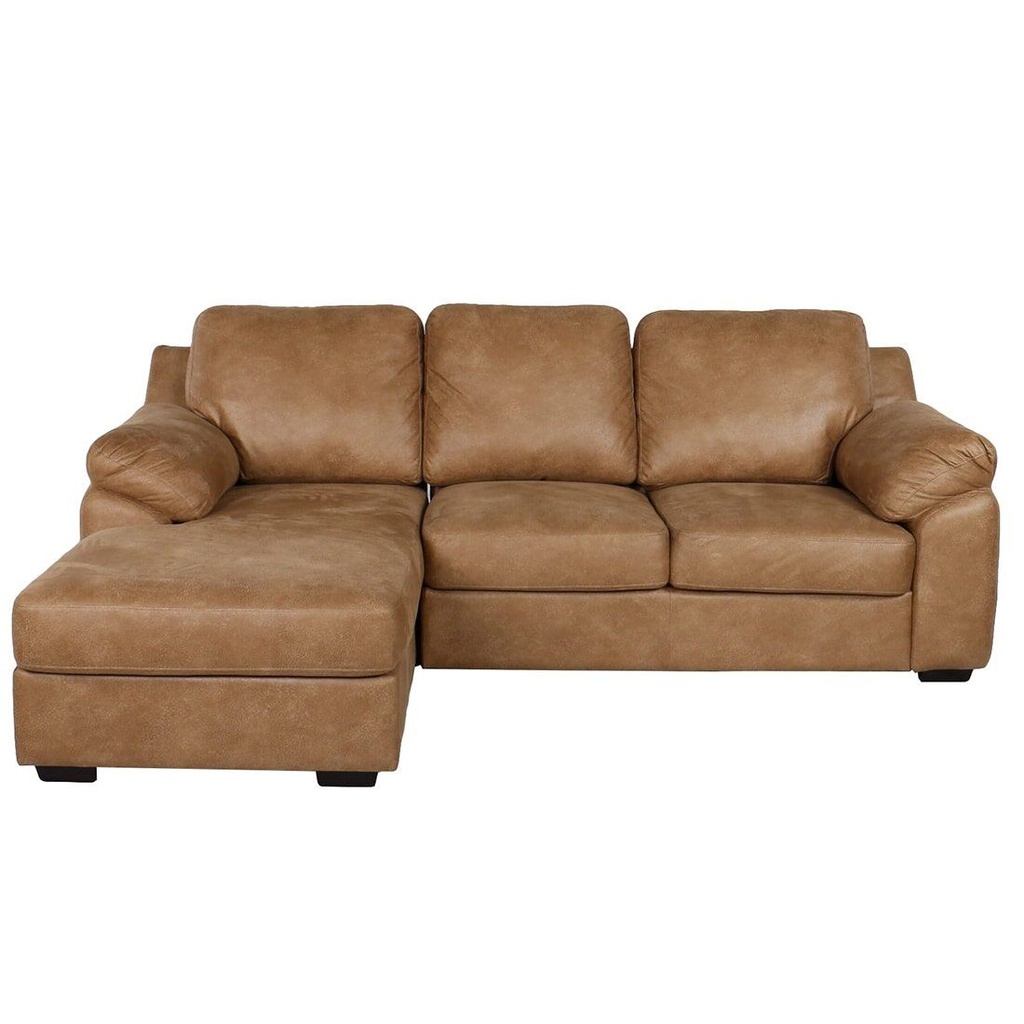 Muto Sofa Left Corner-Brown/Leather
