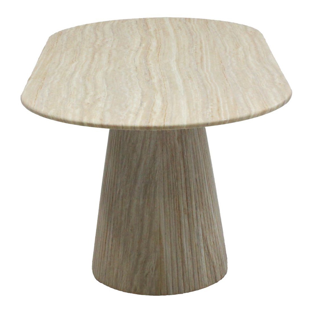 Hadayly Dining Table-180-Stone/Wood