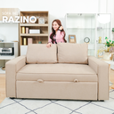 Razino Sofa Bed-Light Brown