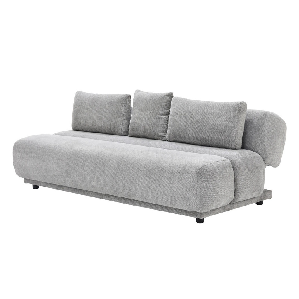 Chauncy Sofa Bed 3S-Gray/Black Leg