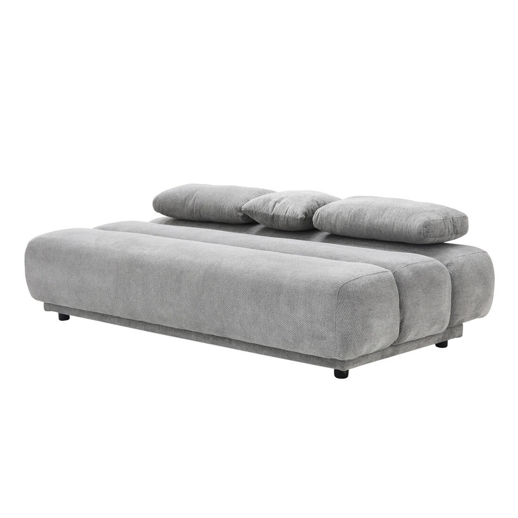 Chauncy Sofa Bed 3S-Gray/Black Leg