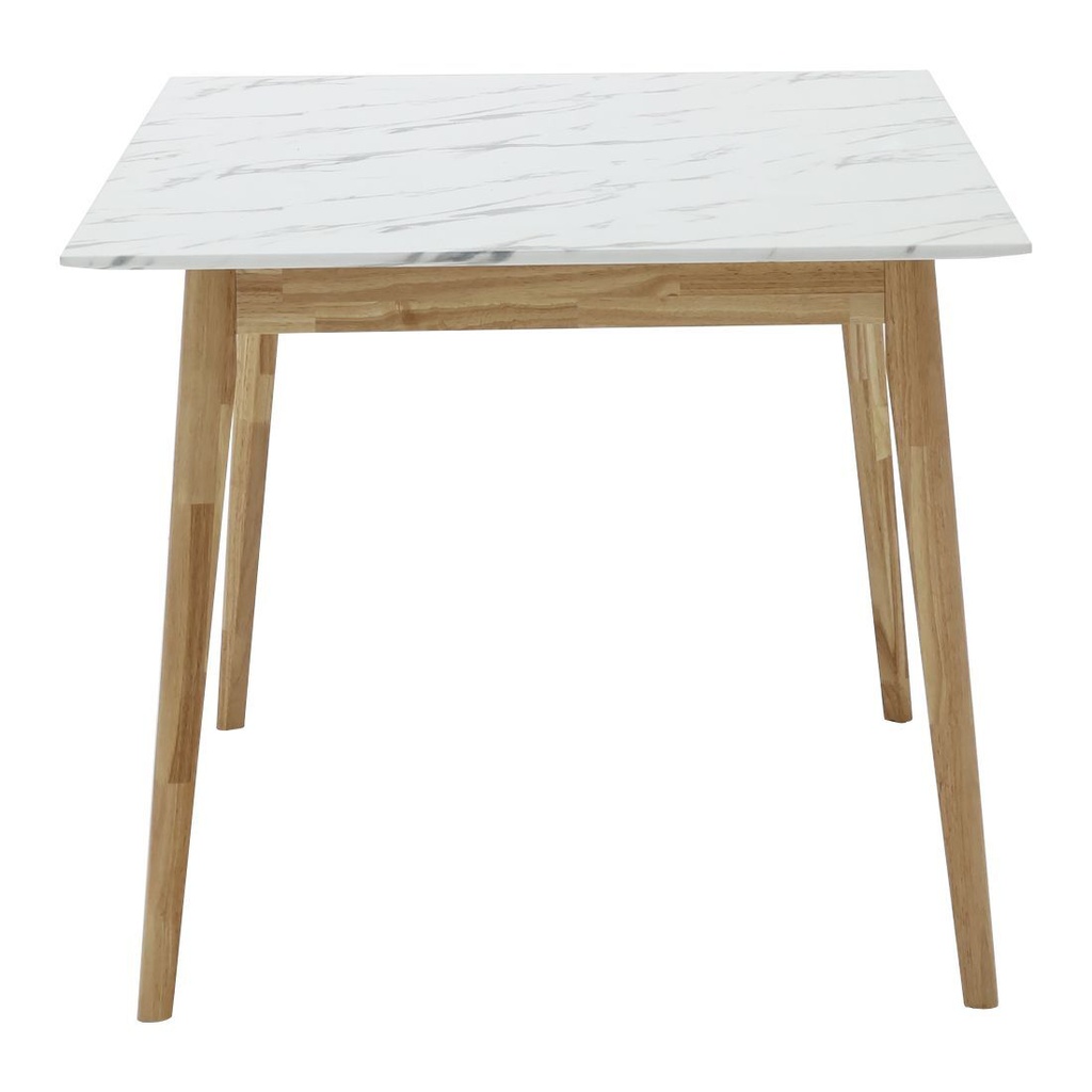 Bari Dining Table 150cm White Stone Pattern/Rubber Wood
