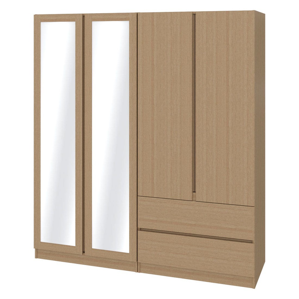 Timbur Wardrobe WE - SC180-2DW-Light Wood