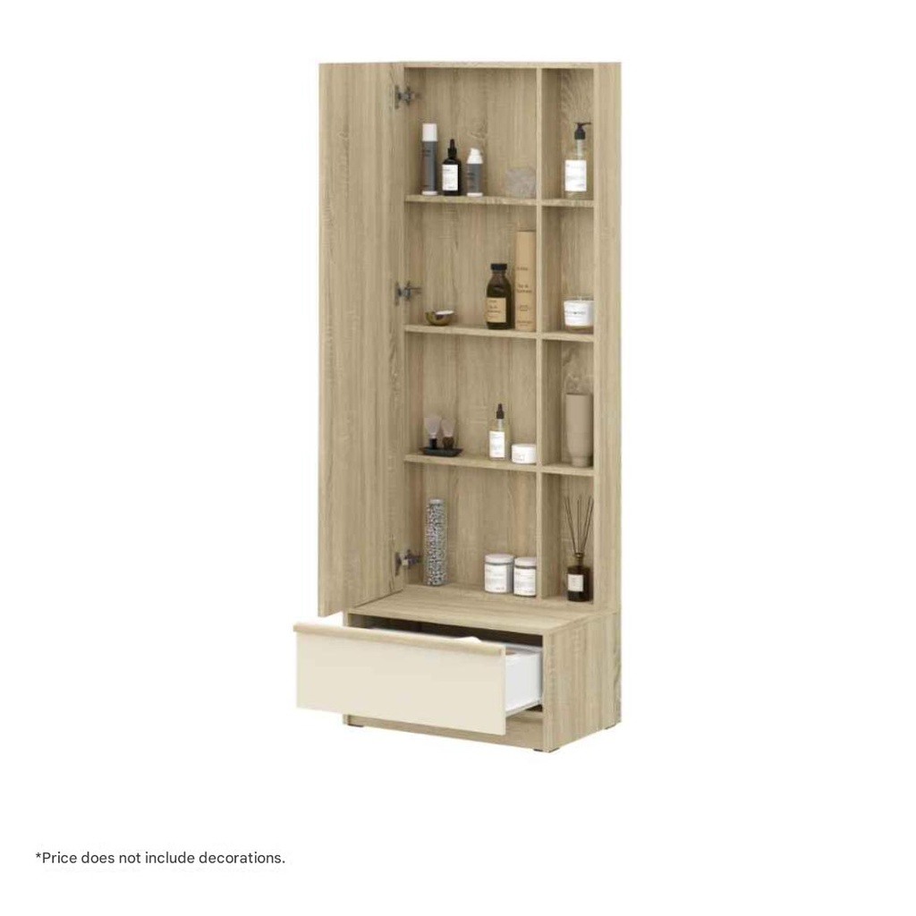 Hannie Dressing Table DT60-Solid Oak/Cream