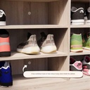 Pucky Shoes Cabinet SH100-Solid Oak/White