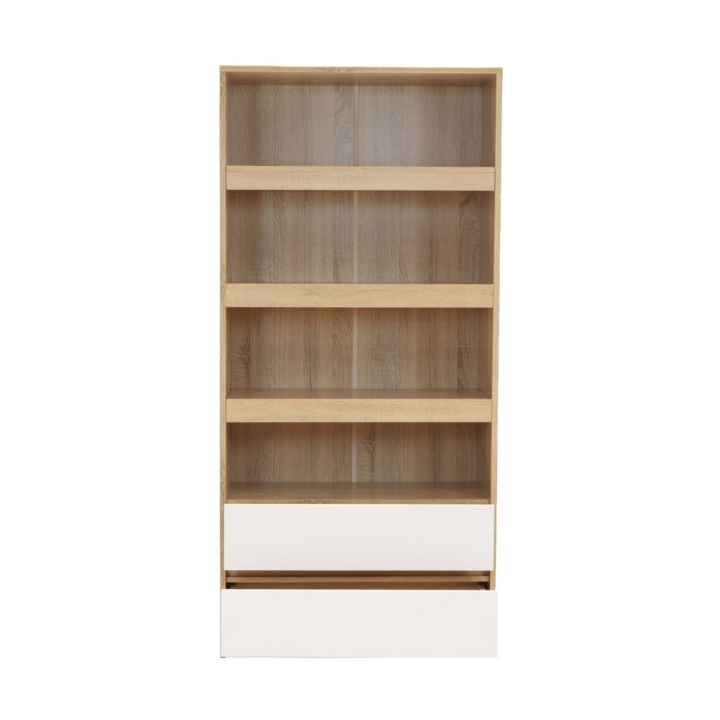 Harlie Tall Cabinet CT80-Solid Oak/White