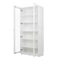 KC-Play /Jobio Tall Cabinet CT80-DE02/White/Clear Glass