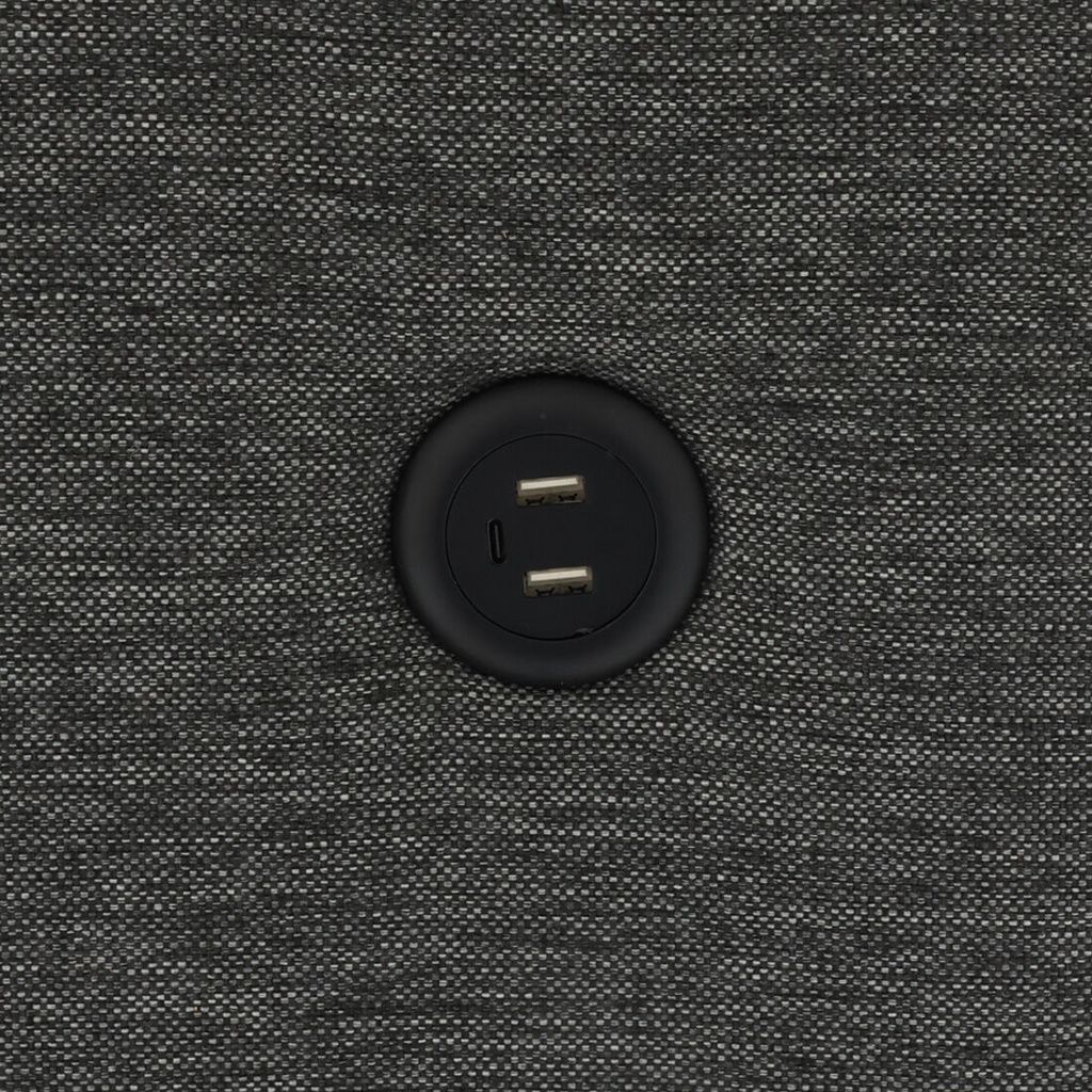 Restly Sofa 3Seater Plastic Leg/Dark Grey/LE