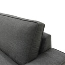 Restly Sofa 3Seater Plastic Leg/Dark Grey/LE