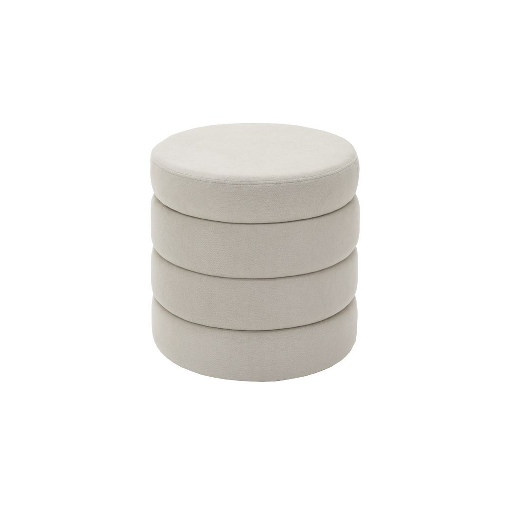 Round Storage Stool/Dinie/Cream