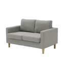 Crazy Sofa 2Seater/Natural Wood Legs/Light Grey