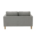 Crazy Sofa 2Seater/Natural Wood Legs/Light Grey