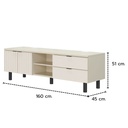 Lucas Sideboard TV160/ C.Cotton/Pearl.c