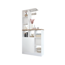 Ku/Burgess Tall Counter 90/White/Solid Oak- L/R