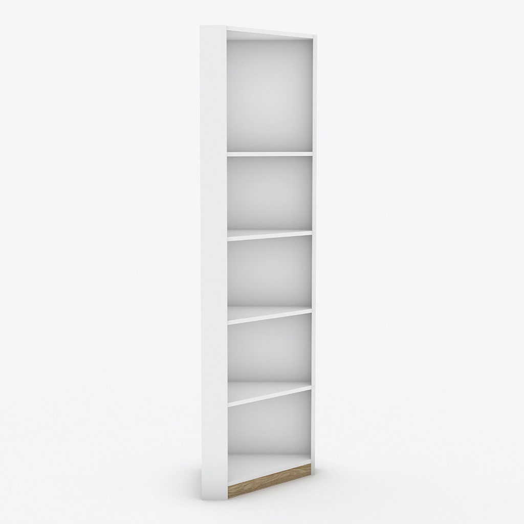 KC-Play/Dune Corner Tall Cabinet 63/White/Lindberg Oak