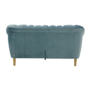 Rosee Sofa 2Seater-Wood Plastic Leg/Light Blue Fabric