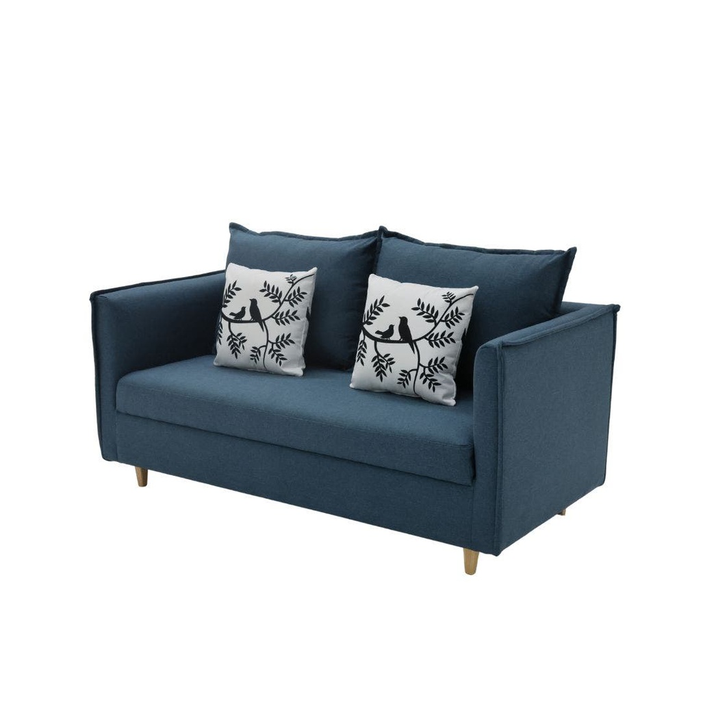 Raemon Sofa 2 Seater/Dark Blue MJ/White Printed Pattern
