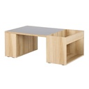 Montina Coffee Table - Smoked Glass - Lindberg Oak