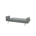Miile Sofa Bed -Gold Steel/ Gray Velvet