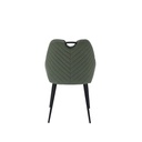 Yoope#2 Dining Chair-Black/Green Velvet