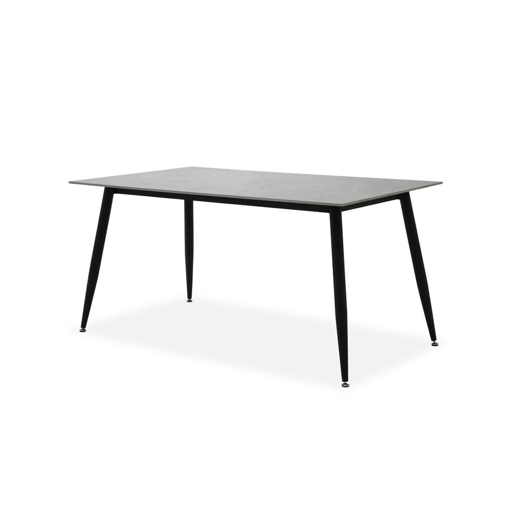 Marter-A150 Dining Table Black/Grey Stone