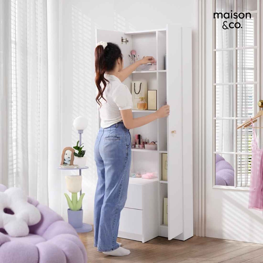 Mira Dressing Table DT60-Stand/Snow White