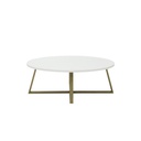 Jayler Coffee Table -Gold Steel Leg/Top Synthetic Stone