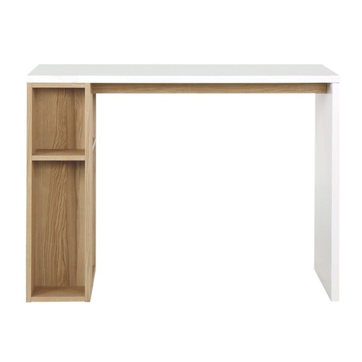 [19205288] Floxi PW Working Desk 100cm - White/Lindberg Oak
