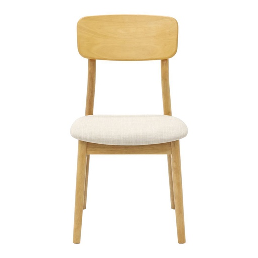 [19242154] Galatia-B Dining Chair-Natural Oak/Cream Fabric