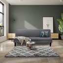 Monick Sofa Bed - Black Leg - Grey Fabric