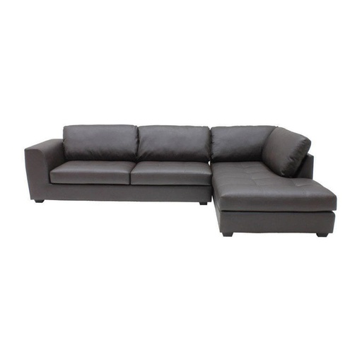 [19116595] Lassie #3 Sofa - Right Corner/SL Dark Brown