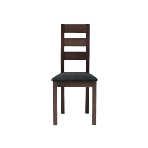 [19196051] Everly-B Chair - Brown Wood - Dark Grey