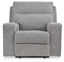 Ashley Biscoe Pwr Recliner/Adj Headrest - Pewter