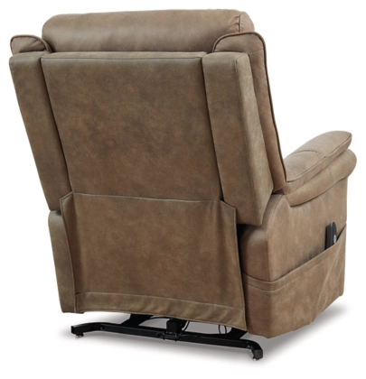 Ashley Lorreze Power Lift Recliner With Heat & Massage Function - Driftwood