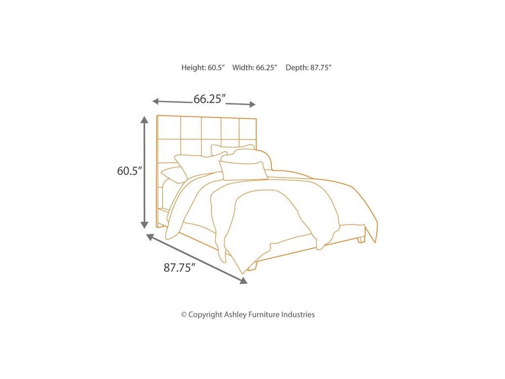 Ashley Dolante King Upholstered Bed - Gray