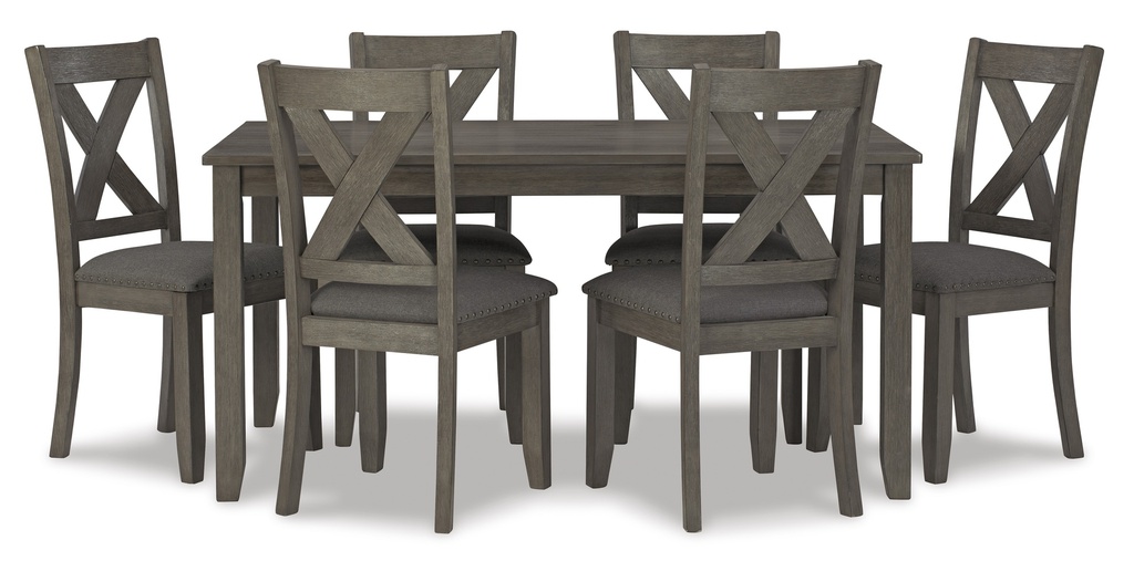 Ashley Caitbrook Rect Drm Table Set (7/Cn) - Gray