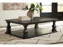 Ashley Wellturn Rectangular Cocktail Table - Black