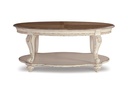 Ashley Realyn Oval Cocktail Table - White/Brown