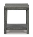 Ashley Freedan Square End Table - Grayish Brown