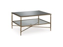 Ashley Cloverty Rectangular Cocktail Table - Aged Gold Finish