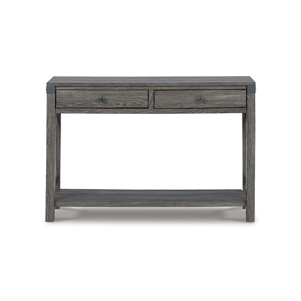 Ashley Freedan Console Table - Grayish Brown