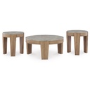 Ashley Guystone Occasional Table Set (3/Cn) - Light Brown