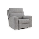 Ashley Biscoe Pwr Recliner/Adj Headrest - Pewter