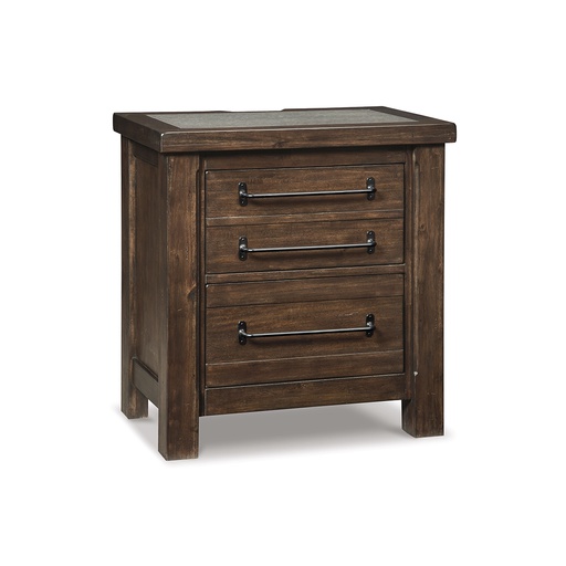 [B633-92] Ashley Starmore Two Drawer Nightstand - Brown